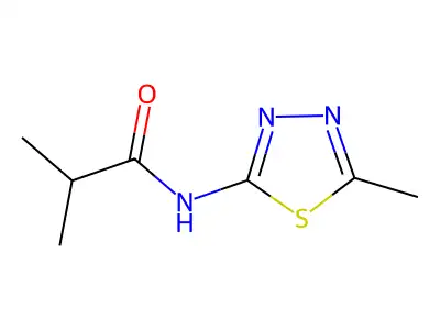 2-methyl-N-(5-methyl-1,3,4-thiadiazol-2-yl)propanamide structure