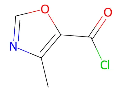 4-Methyloxazole-5-carbonyl chloride structure