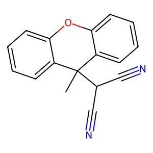 (9-甲基-9H-呫吨-9-基)丙二腈 structure