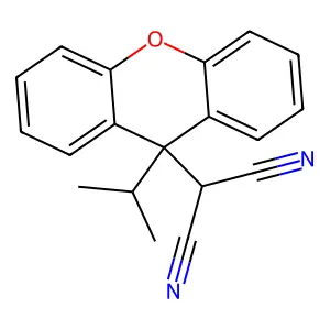 [9-(丙烷-2-基)-9H-呫吨-9-基]丙二腈 structure