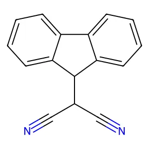 Fluorene-9-malononitrile structure