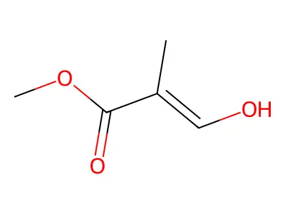 Methyl 3-hydroxy-2-methylprop-2-enoate structure
