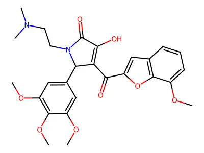 1-[2-(Dimethylamino)ethyl]-3-hydroxy-4-[(7-methoxybenzo[d]furan-2-yl)carbonyl]-5-(3,4,5-trimethoxyphenyl)-3-pyrrolin-2-one structure