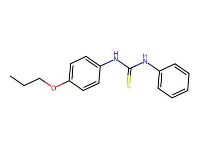 Thiourea, N-phenyl-N'-(4-propoxyphenyl)- structure