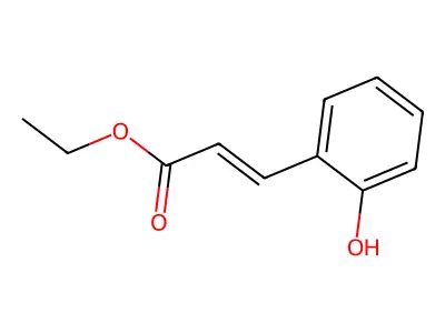 Ethyl 3-(2-hydroxyphenyl)prop-2-enoate structure