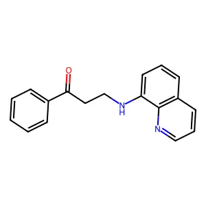 1-Phenyl-3-(quinolin-8-ylamino)propan-1-one structure