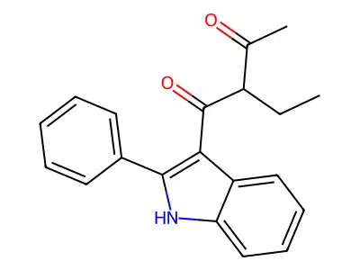 1,3-Butanedione, 2-ethyl-1-(2-phenyl-1H-indol-3-yl)- structure