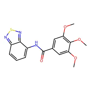 N-(2,1,3-benzothiadiazol-4-yl)-3,4,5-trimethoxybenzamide structure