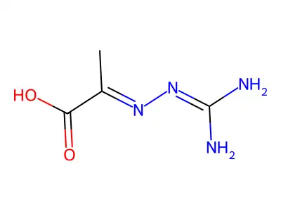 2-[2-(Diaminomethylidene)hydrazono]propanoic acid structure