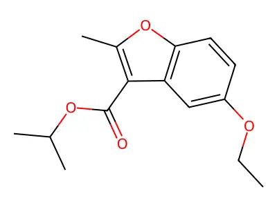 Propan-2-yl 5-ethoxy-2-methyl-1-benzofuran-3-carboxylate structure