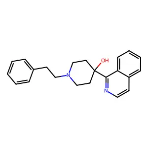 4-(Isoquinolin-1-yl)-1-(2-phenylethyl)piperidin-4-ol structure