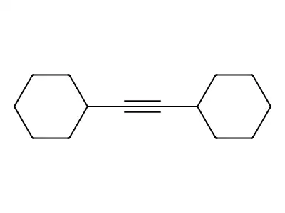 Cyclohexane, 1,1'-(1,2-ethynediyl)bis- structure
