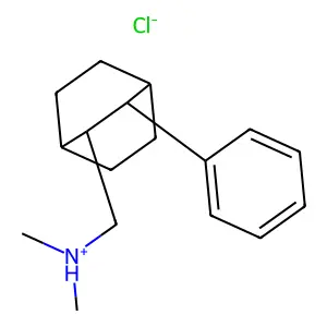 Bicyclo(2.2.2)octane-2-methylamine, N,N-dimethyl-3-phenyl-, hydrochloride, (Z)- structure