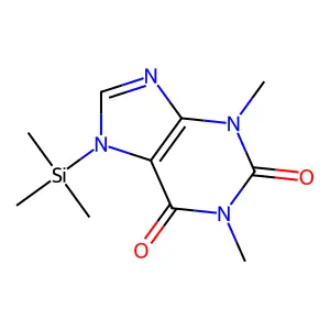 Theophylline TMS derivative structure