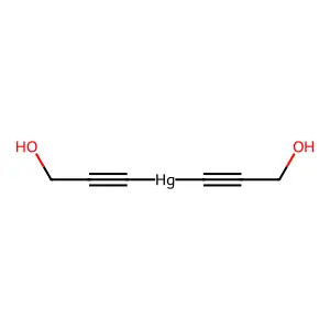 Mercury, bis(3-hydroxy-1-propynyl)- structure