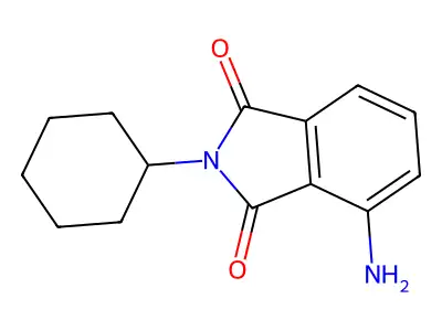 4-Amino-2-cyclohexylisoindole-1,3-dione structure