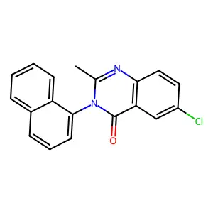 6-Chloro-2-methyl-3-(naphthalen-1-yl)quinazolin-4(3H)-one structure