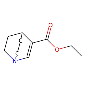 Ethyl 1-azabicyclo[2.2.2]oct-2-ene-3-carboxylate structure
