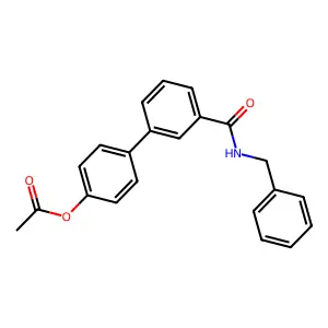 [4-[3-(Benzylcarbamoyl)phenyl]phenyl] acetate structure