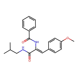 N-(1-((Isobutylamino)carbonyl)-2-(4-methoxyphenyl)vinyl)benzamide structure