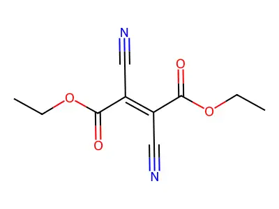 Diethyl 2,3-dicyanobut-2-enedioate structure