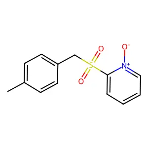 Pyridine, 2-[[(4-methylphenyl)methyl]sulfonyl]-, 1-oxide structure