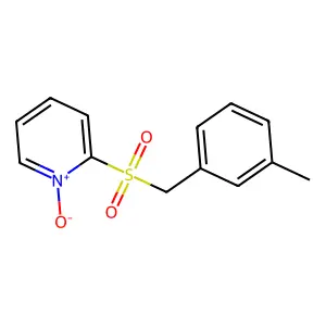 Pyridine, 2-[[(3-methylphenyl)methyl]sulfonyl]-, 1-oxide structure