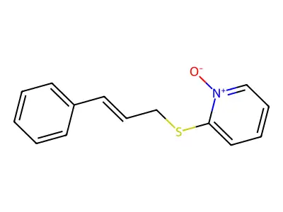 Pyridine, 2-[(3-phenyl-2-propenyl)thio]-, 1-oxide structure