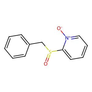 Pyridine, 2-[(phenylmethyl)sulfinyl]-, 1-oxide structure