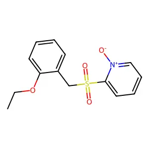 Pyridine, 2-[[(2-ethoxyphenyl)methyl]sulfonyl]-, 1-oxide structure