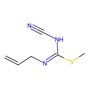 3-allyl-1-cyano-2-methyl-isothiourea structure