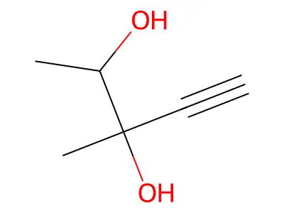 3-Methylpentyne-3,4-diol structure