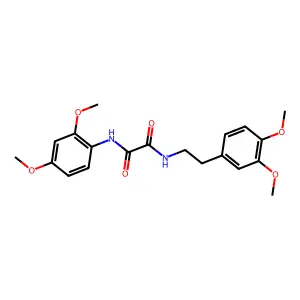N'-(2,4-dimethoxyphenyl)-N-[2-(3,4-dimethoxyphenyl)ethyl]oxamide structure