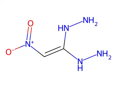Hydrazine, 1,1'-(nitroethenylidene)bis- structure