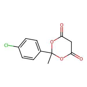 2-(4-Chlorophenyl)-2-methyl-1,3-dioxane-4,6-dione structure