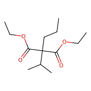 Diethyl 2-isopropyl-2-propylmalonate structure