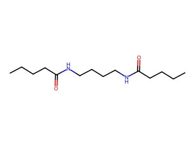 N-[4-(pentanoylamino)butyl]pentanamide structure
