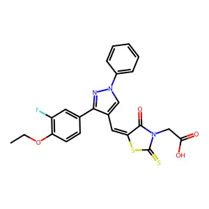rhodanine derivative, 46 structure