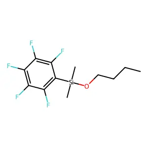 1-Dimethyl(pentafluorophenyl)silyloxybutane structure