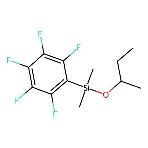 2-Dimethyl(pentafluorophenyl)silyloxybutane structure