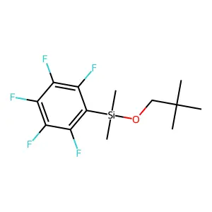(2,2-Dimethylpropoxy)(dimethyl)(pentafluorophenyl)silane structure