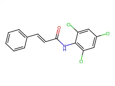 3-phenyl-N-(2,4,6-trichlorophenyl)prop-2-enamide structure