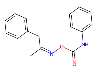 (1-phenylpropan-2-ylideneamino) N-phenylcarbamate structure