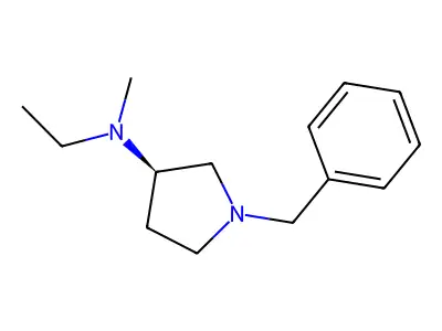 3-Pyrrolidinamine, N-ethyl-N-methyl-1-(phenylmethyl)-, (R)- structure