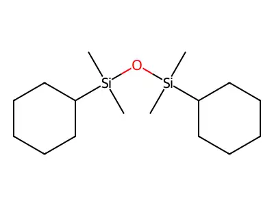 Disiloxane, 1,3-dicyclohexyl-1,1,3,3-tetramethyl- structure
