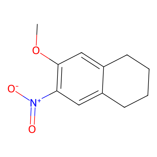6-Methoxy-7-nitro-1,2,3,4-tetrahydronaphthalene structure