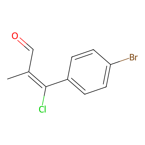 3-(4-Bromophenyl)-3-chloro-2-methyl-2-propenal structure
