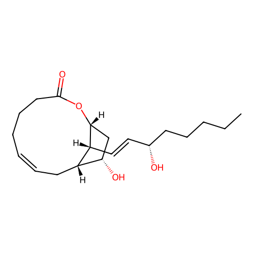 Prostaglandin F2alpha-1,11-lactone structure