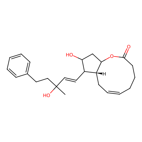 (15S)-15-Methyl-17-phenyl-18,19,20-trinor-pgf2-alpha 1,9-lactone structure