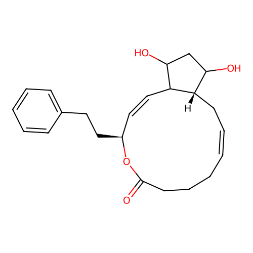 17-Phenyl-18,19,20-trinor-pgf2-alpha 1,15-lactone structure